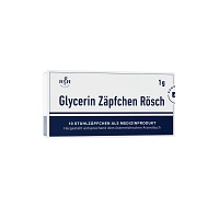 GLYCERIN ZÄPFCHEN Rösch 1 g gegen Verstopfung - 10St