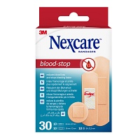 NEXCARE blood-stop Pflasterstrips 3 Grö.gemischt - 30St