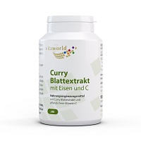 CURRY BLATTEXTRAKT mit Eisen und C Kapseln - 90St