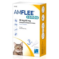 AMFLEE combo 50/60mg Lsg.z.Auftropfen f.Katzen - 3St