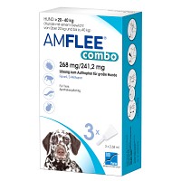 AMFLEE combo 268/241,2mg Lsg.z.Auf.f.Hunde 20-40kg - 3St