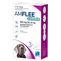 AMFLEE combo 402/361,8mg Lsg.z.Auf.f.Hunde üb.40kg - 3St