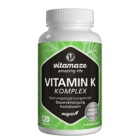 VITAMIN K1+K2 Komplex hochdosiert vegan Kapseln - 120St