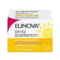 EUNOVA DuoProtect D3+K2 4000 I.E./80 µg Kapseln - 90St