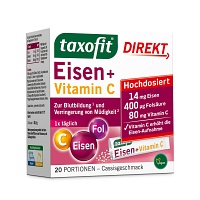 TAXOFIT Eisen+Folsäure Direkt Granulat - 20St