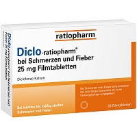 DICLO-RATIOPHARM bei Schmerzen u.Fieber 25 mg FTA - 20St