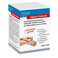 ALGINAT-Verband 6 cmx3 m kühlender Zinkleimverband - 1St