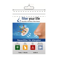 FILTER YOUR LIFE Nasenfilter f.Allergiker Gr.S - 7X2St