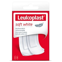 LEUKOPLAST soft white Str.19x72mm 12St/38x72mm 8St - 20St
