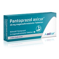 PANTOPRAZOL axicur 20 mg magensaftres.Tabletten - 14St