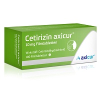 CETIRIZIN axicur 10 mg Filmtabletten - 100St