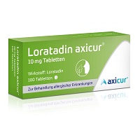 LORATADIN axicur 10 mg Tabletten - 100St