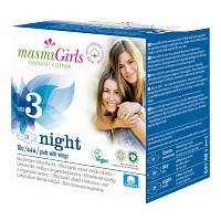 BIO BINDEN girls 3 ultra Nacht Bio Baumwolle MASMI - 10St