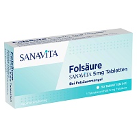 FOLSÄURE SANAVITA 5 mg Tabletten - 50St