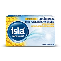 ISLA MED akut Zitrus-Honig Pastillen - 20St