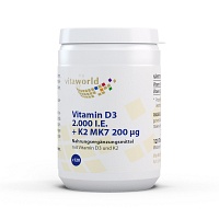 VITAMIN D3+K2 2.000 I.E./200 µg Tabletten - 120St