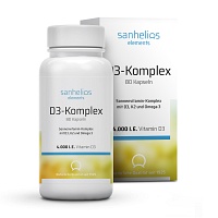 SANHELIOS Vitamin D3 Sonnenvitamin-Komplex mit K2 - 80St