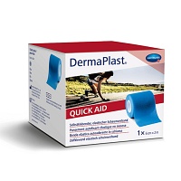 DERMAPLAST Quick Aid Schaumverb.6 cmx2 m blau - 1St