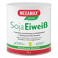 MEGAMAX Soja Eiweiß neutral Pulver - 750g