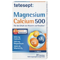 TETESEPT Magnesium+Calcium 500 Tabletten - 30St
