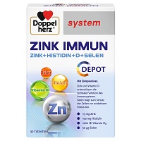 DOPPELHERZ Zink Immun Depot system Tabletten - 30St