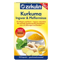 ZIRKULIN Kurkuma Ingwer & Pfefferminze Kapseln - 15St