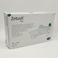 ZETUVIT Plus extrastarke Saugkompr.steril 10x20 cm - 10St