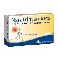 NARATRIPTAN beta bei Migräne 2,5 mg Filmtabletten - 2St