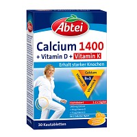 ABTEI Calcium 1400+Vitamin D3+K Kautabletten - 30St