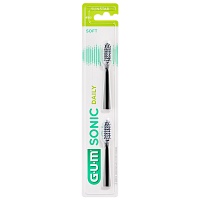 GUM SONIC DAILY Ersatzbürstenköpfe schwarz - 2St