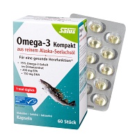 OMEGA-3 KOMPAKT aus reinem Alaska-Seelachsöl Salus - 60St