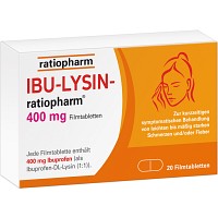 IBU-LYSIN-ratiopharm 400 mg Filmtabletten - 20St - Schmerzen