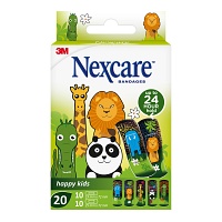NEXCARE Happy Kids Pflasterstrips Tiere 2 Größen - 20St