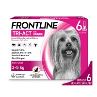 FRONTLINE Tri-Act Lsg.z.Auftropfen f.Hunde 2-5 kg - 6St