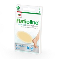 RATIOLINE protect Blasenpflaster 4,2x6,8 cm - 5St