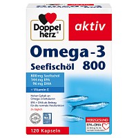 DOPPELHERZ Omega-3 Seefischöl 800 aktiv Kapseln - 120St