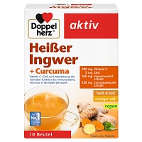 DOPPELHERZ heißer Ingwer+Curcuma Beutel - 10St