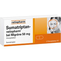 SUMATRIPTAN-ratiopharm bei Migräne 50 mg Filmtabl. - 2St