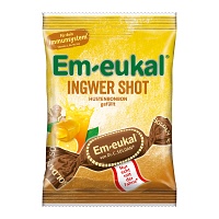 EM-EUKAL Bonbons Ingwer Shot gefüllt zuckerhaltig - 75g