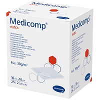 MEDICOMP extra Vlieskomp.steril 10x10 cm - 25X2St
