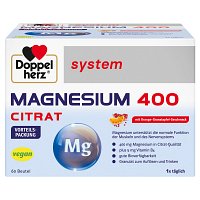 DOPPELHERZ Magnesium 400 Citrat system Granulat - 60St