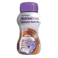 NUTRINIDRINK Compact MultiFibre Schoko-Karamell - 8X4X125ml