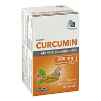 CURCUMIN 500 mg 95% Curcuminoide+Piperin Kapseln - 90St