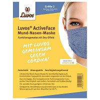 LUVOS ActiveFace Mund-Nase-Maske Gr.2 blaugem. - 1St