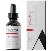 ALPINOLS ZERO Organic CBD Öl Broadspectrum 5% - 10ml