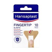 HANSAPLAST Elastic Fingerkuppen Pflasterstrips - 10St