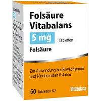 FOLSÄURE VITABALANS 5 mg Tabletten - 50St