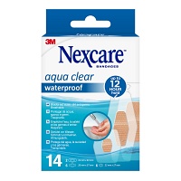 NEXCARE Aqua Clear waterproof assortiert 3 Größen - 14St