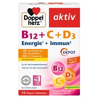 DOPPELHERZ B12+C+D3 Depot aktiv Tabletten - 30St
