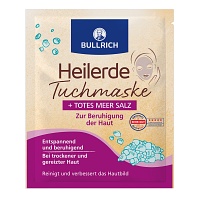 BULLRICH Heilerde Tuchmaske+Totes Meer Salz - 1St